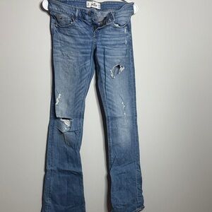 Hollister Women's Light Blue Boot Cut Jeans8
